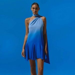 Baobab Ari Blue Ombre Mini Dress